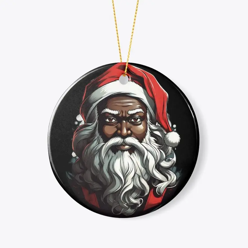 Retro Black Santa