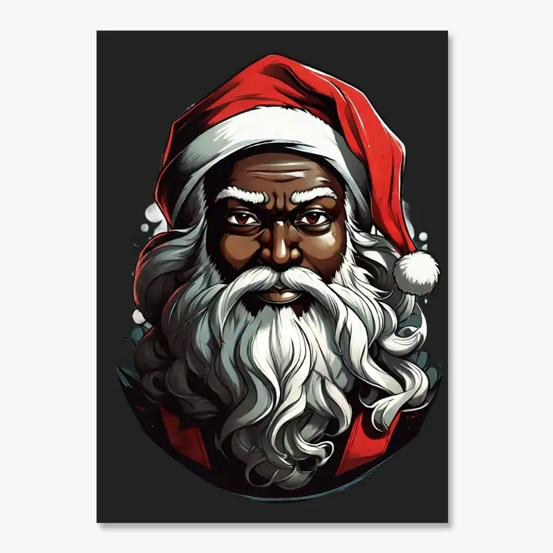 Retro Black Santa