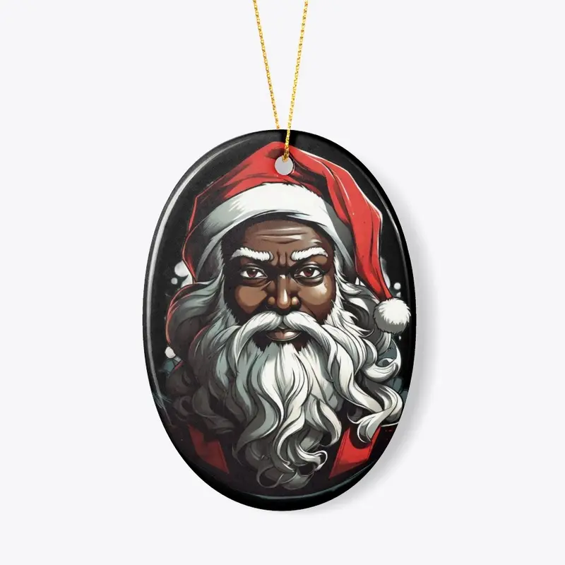 Retro Black Santa